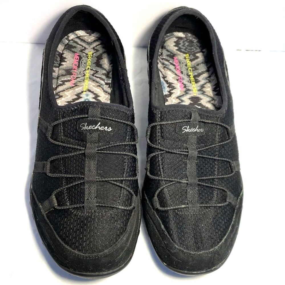 Skechers Women's Size 10 Breathe Easy Opportunity Relaxed black water swim Shoes